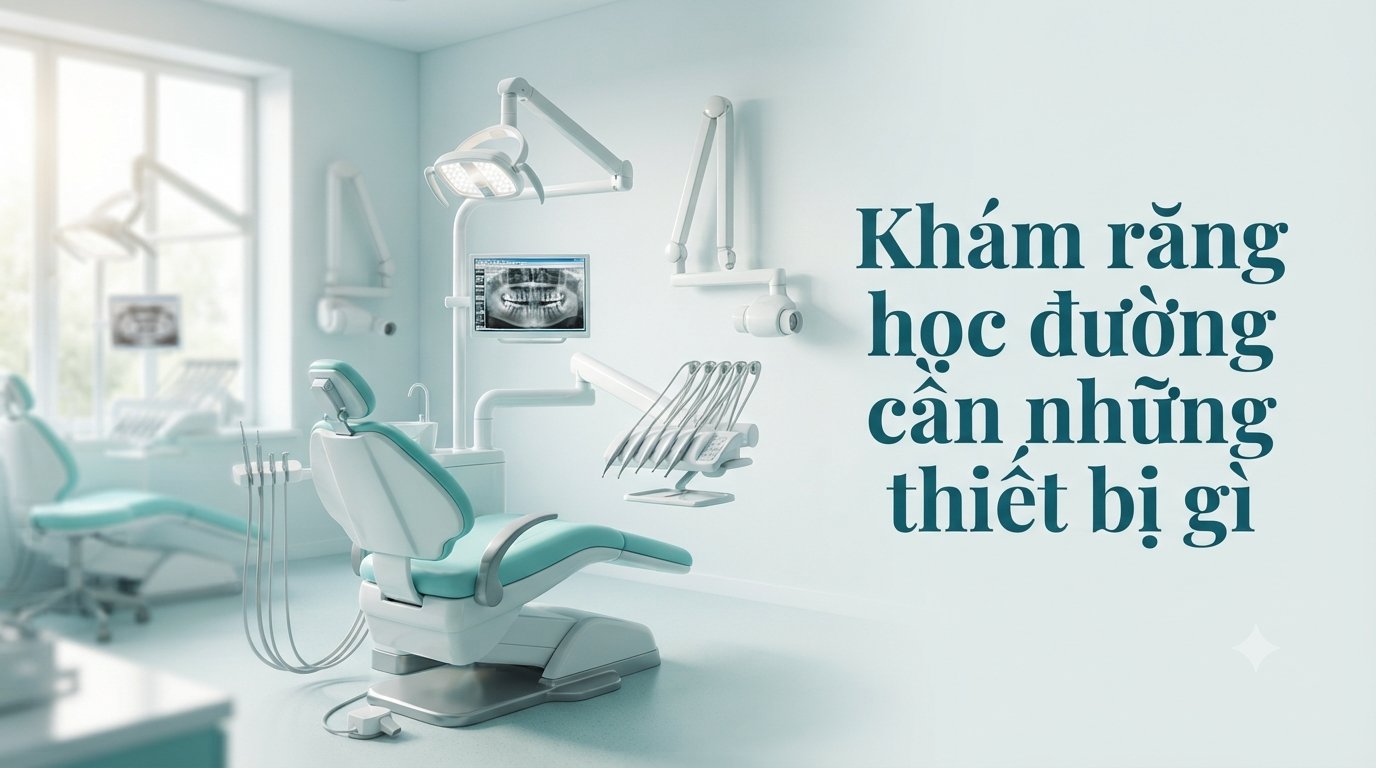 Khám răng học đường cần những thiết bị gì